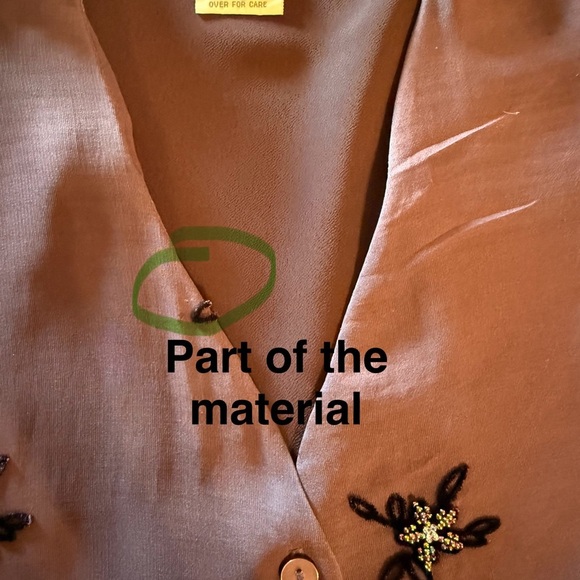 Vintage Saks Fifth Avenue Folio Collection Purple Embellished Blouse XL - Picture 11 of 16